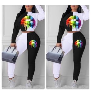 Lip Printed Two- Piece